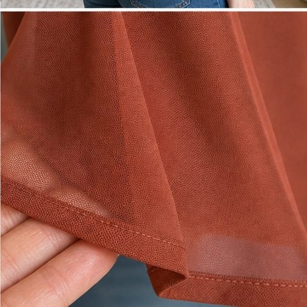 Rust Peplum Top - Picture 6 of 6